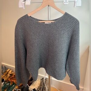 Cashmere Charcoal Women's Crew Neck Sweater